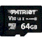 Карта пам'яті PATRIOT microSDXC VX 64GB UHS-I U3 V30 Class 10 (PSF64GVX31MCX)