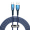 Кабель BASEUS Glimmer Series Fast Charging Data Cable USB to Type-C 100W 2м Blue (CADH000503)