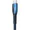 Кабель BASEUS Glimmer Series Fast Charging Data Cable USB to Type-C 100W 2м Blue (CADH000503)