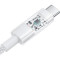 Кабель BASEUS Gem Fast-Charging Data Cable USB to USB-C 100W 2м Moon White (P10373002211-01)