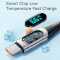 Кабель ESSAGER LED Digital Display Fast Charging Data Cable 6A USB-A to Type-C 1м Blue (ES-XCT-YD03)