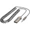 Bluetooth аудіо адаптер BOROFONE BC56 Peaceful BT Audio Receiver Spring Cable Metal Gray