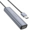 USB-хаб BOROFONE DH12 Smart 4-in-1 USB-A to 4xUSB2.0 Metal Gray