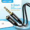 Кабель-подовжувач VENTION 3.5mm Audio Extension Cable mini-jack 3.5mm 0.5м Black (BHBBD)