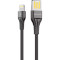 Кабель PROOVE Double Way Silicone USB to Lightning 2.4A 1м Black