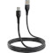 Кабель PROOVE Double Way Weft USB to Lightning 2.4A 1м Black