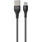 Кабель PROOVE Double Way Weft USB to Lightning 2.4A 1м Black