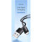 Кабель USAMS SJ709 YD USB to Lightning 2.4A Fast Charging Data Cable 1м Black (SJ709USB01)