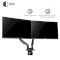 Крепление настольное для 2-х мониторов QUBE RGB3520GD 17"-35" Black