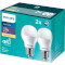 Лампочка LED PHILIPS ESS LEDBulb A60 E27 11W 3000K 220V (2 шт. в комплекті) (929001900227)