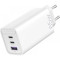 Зарядний пристрій VENTION Three-Port 2xUSB-C, 1xUSB-A PD3.0, QC4.0 65W GaN Charger White (FEDW0-EU)