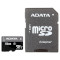 Карта памяти ADATA microSDXC Premier 64GB UHS-I Class 10 + SD-adapter (AUSDX64GUICL10-RA1)