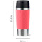 Термокружка TEFAL Travel Mug Classic Twist 0.36л Coral (N2024410)