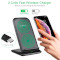 Бездротовий зарядний пристрій CHOETECH T555-F Fast Wireless Charging Stand Black