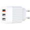 Зарядний пристрій XO L72 3xUSB-A, QC3.0, 18W White w/Type-C cable (L72-TC-WH)