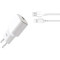 Зарядний пристрій XO L73 1xUSB-A, 2.4A White w/Type-C cable (L73-TC-WH)