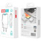 Зарядний пристрій XO L78 2xUSB-A, 2.4A White w/Lightning cable (L78-L-WH)