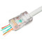 Конектор наскрізний KINGDA RJ-45 UTP Cat.5e 100шт/уп (KD-PG8032-C5E/100)