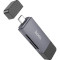 Кардрідер HOCO HB45 Spirit 2-in-1 USB 3.0 Metal Gray