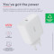 Зарядний пристрій TRUST Maxo 65W 1xUSB-C Charger White w/Type-C to Type-C cable (25139)