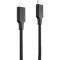 Кабель PROOVE Striped Silicone Type-C to Lightning 2.4A 1м Black