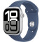 Смарт-годинник APPLE Watch Series 10 GPS 42mm Silver Aluminum Case with Denim Sport Band M/L (MWWC3QH/A)