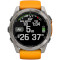 Смарт-годинник GARMIN Fenix 8 Sapphire 51mm Titanium with Spark Orange/Graphite Silicone Band (010-02905-11)