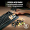 Клавиатура беспроводная RAZER BlackWidow V4 75% ANSI Orange Tactile Switches Gen. 3 Black (RZ03-05130100-R3M1)