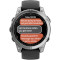 Смарт-годинник GARMIN Fenix E 47mm Stainless Steel with Black Silicone Band (010-03025-00)