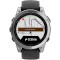 Смарт-годинник GARMIN Fenix E 47mm Stainless Steel with Black Silicone Band (010-03025-00)