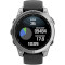 Смарт-годинник GARMIN Fenix E 47mm Stainless Steel with Black Silicone Band (010-03025-00)