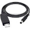 Кабель питания USB to DC 2E USB to DC 5.5*2.5mm 9V 1м Black (2E-CCAD9-BK)