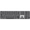 Клавіатура бездротова APPLE A3119 Magic Keyboard with Touch ID and Numeric Keypad Black Keys UA (MXK83UA/A)