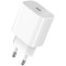 Зарядний пристрій 2E Wall Charger 1xUSB-C, PD3.0, 25W White (2E-WC1USBC25W-W)