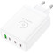 Зарядное устройство WUW C158 1xUSB-A, 3xUSB-C, PD20W, QC3.0, 100W White