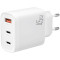 Зарядное устройство XO L117 2xUSB-C, 1xUSB-A, QC3.0, PD30W White (L117.WHITE)