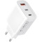 Зарядное устройство XO L117 2xUSB-C, 1xUSB-A, QC3.0, PD30W White (L117.WHITE)