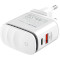 Зарядное устройство LOGICPOWER 25WCH 1xUSB-A, 1xUSB-C, 25W White w/Type-C to Type-C cable