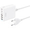 Зарядний пристрій XO L133 3xUSB-C, 3xUSB-A, PD3.0, QC3.0, 75W White (L133.WHITE)