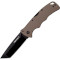 Складной нож COLD STEEL Verdict AUS10A Tanto Point Black DLC Finish Tan (CS-FL-C3T10AFDE)