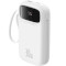 Повербанк BASEUS QPow2 Digital Display Fast Charge Power Bank with Built-in Dual Type-C Cable 30W 20000mAh White (P10055009213-00)