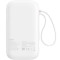 Повербанк BASEUS QPow2 Digital Display Fast Charge Power Bank with Built-in Dual Type-C Cable 30W 20000mAh White (P10055009213-00)