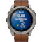 Смарт-часы GARMIN Fenix 8 Sapphire 51mm Titanium with Chestnut Leather Band (010-02905-40)