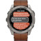 Смарт-часы GARMIN Fenix 8 Sapphire 51mm Titanium with Chestnut Leather Band (010-02905-40)