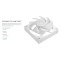 Вентилятор DEEPCOOL FD12 ARGB White (R-FD12-WHAPN1-G)