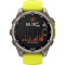 Смарт-часы GARMIN Fenix 8 Sapphire Solar 51mm Titanium with Amp Yellow/Graphite Silicone Band (010-02907-21)