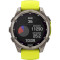 Смарт-часы GARMIN Fenix 8 Sapphire Solar 51mm Titanium with Amp Yellow/Graphite Silicone Band (010-02907-21)