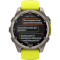 Смарт-часы GARMIN Fenix 8 Sapphire Solar 51mm Titanium with Amp Yellow/Graphite Silicone Band (010-02907-21)