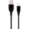 Кабель CABLEXPERT Premium Silicon USB-A to Lightning 1.5м Black (CC-USB2S-AM8PM-1.5M-BK)