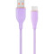 Кабель CABLEXPERT Premium Silicon USB-A to Type-C 1.5м Purple (CC-USB2S-AMCM-1.5M-P)